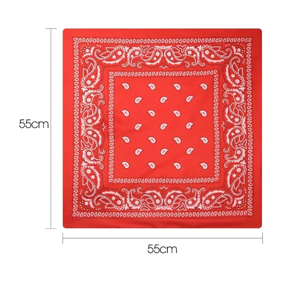KUUQA Cowboy Bandana Paisley Bandanas Paisley Print Head Wrap Scarf