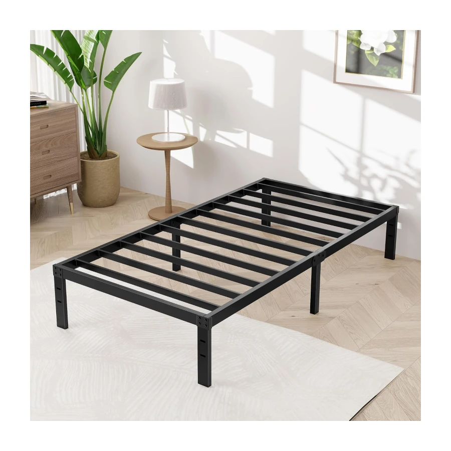 14 Inch Twin Size Bed Frame with Underbed Storage