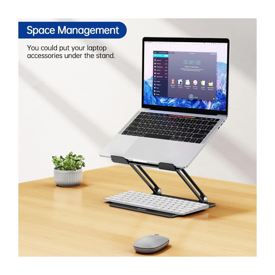 Besign LS10 Laptop Stand for Desk, Ergonomic Adjustable Notebook Tablet Stand