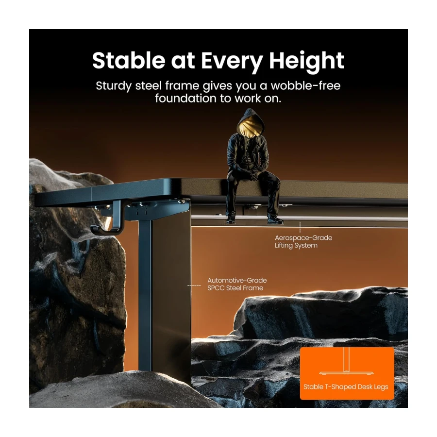 ErGear Electric Standing Desk, 48"x24" Height Adjustable Sit Stand up Desk