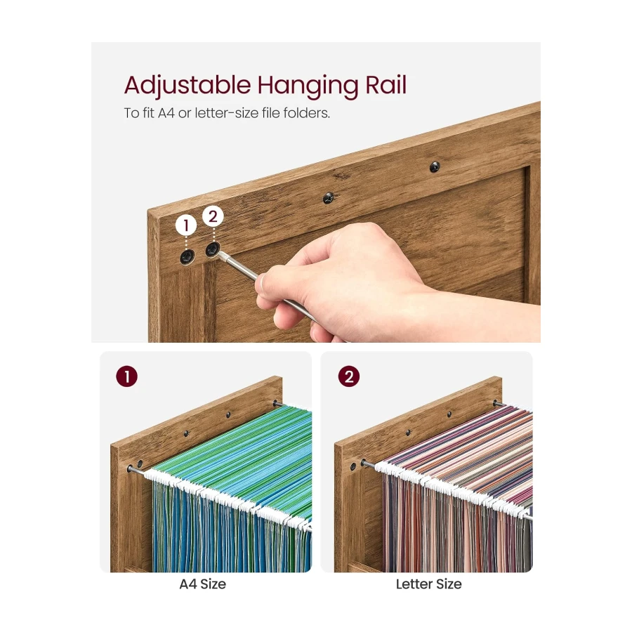 VASAGLE File Cabinet, Filing Cabinet with 2 File Drawers