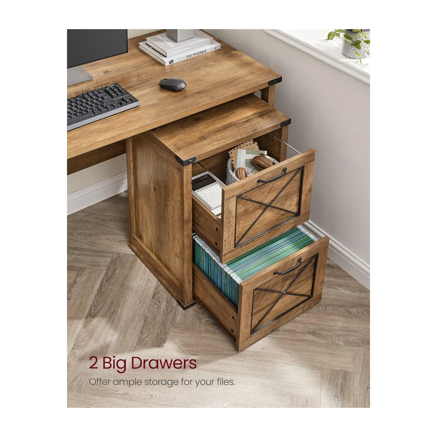 VASAGLE File Cabinet, Filing Cabinet with 2 File Drawers