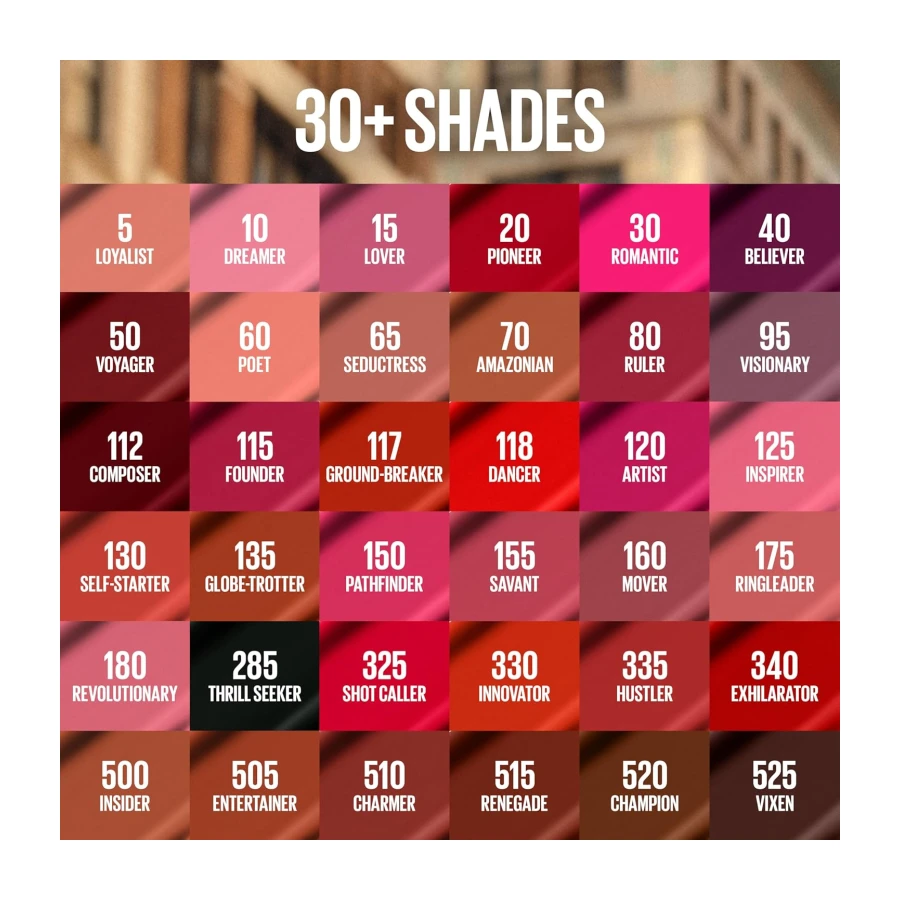Maybelline New York SuperStay Matte Ink Liquid Lipstick, Amazonian, 0.17 fl. oz., 5 ml (Pack of 1)