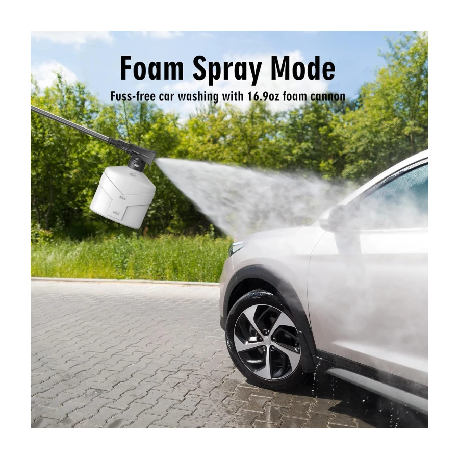 5500PSI Max Wall-Mounted Pressure Washer, Electric Pressure Washer, Remote Controlled Power Washer with 100ft Replaceable & Retractable Reel, Wall Hanging Pressure Washer