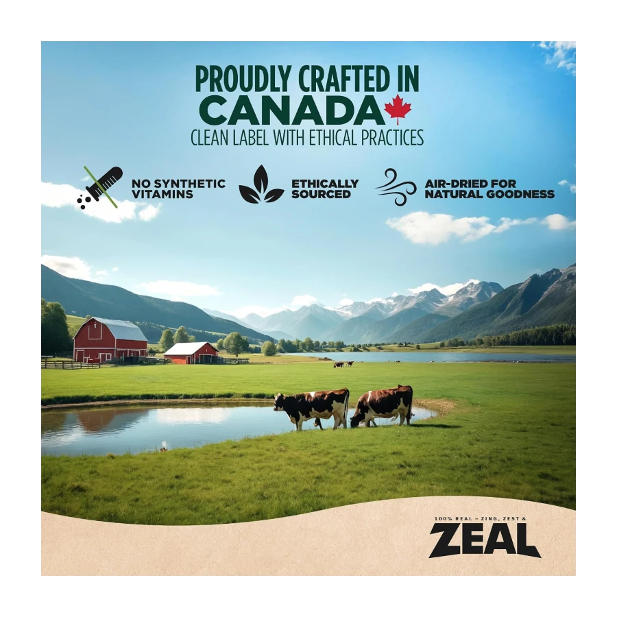 ZEAL Canada Air-Dried Dog Food, 96% Salmon & Duck Dog Treats, 2.2 lb