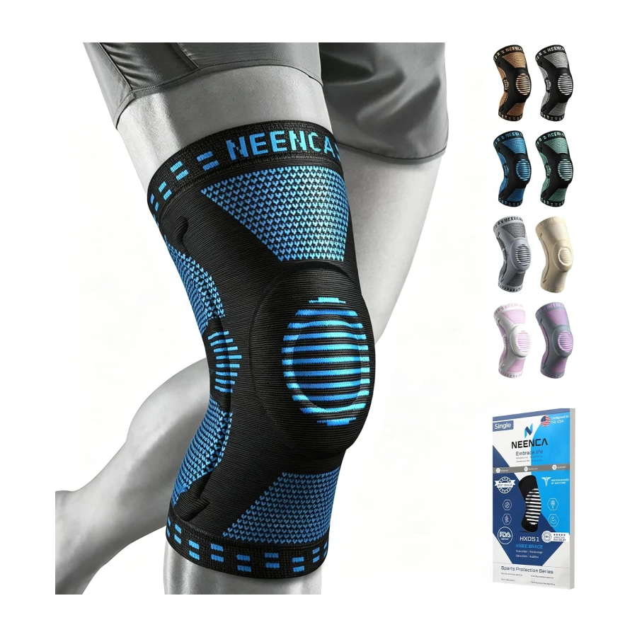 NEENCA Professional Knee Brace for Pain Relief, Medical Knee Support with Patella Pad & Side Stabilizers