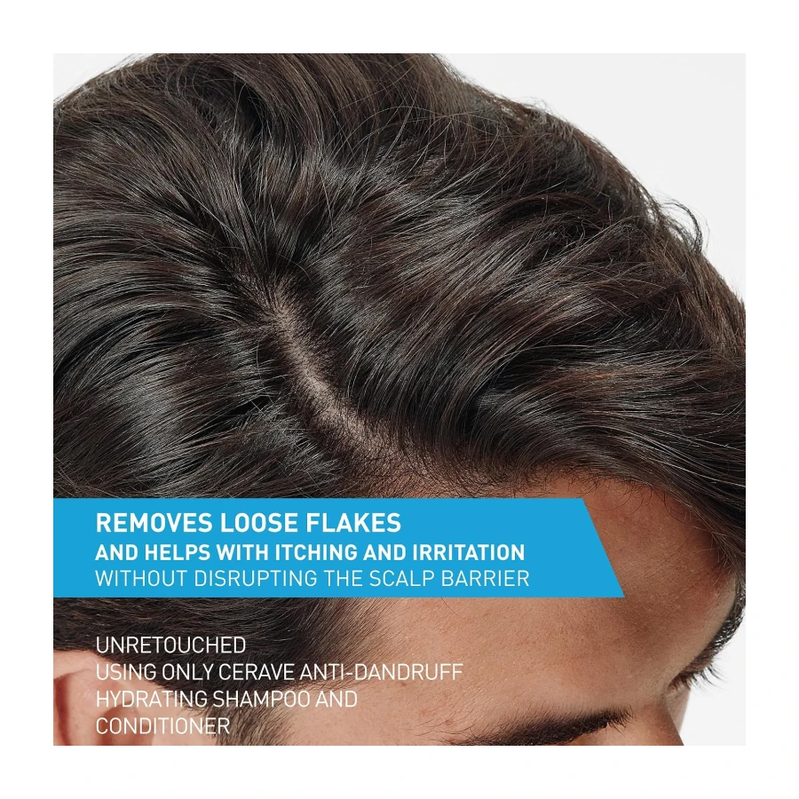 CeraVe Anti-Dandruff Hydrating Shampoo for Men & Women, Gently Cleanses Scalp & Hair While Reducing Flakes