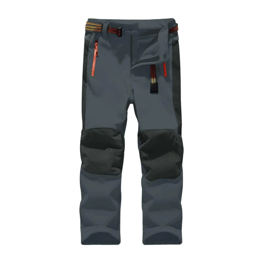 Echinodon Kinder Softshellhose mit Fleecefütterung Hose Wasserabweisend Winddicht Atmungsaktiv Warm Funktionshose Skihose Regenhose Jungen Mädchen Sporthose Wanderhose