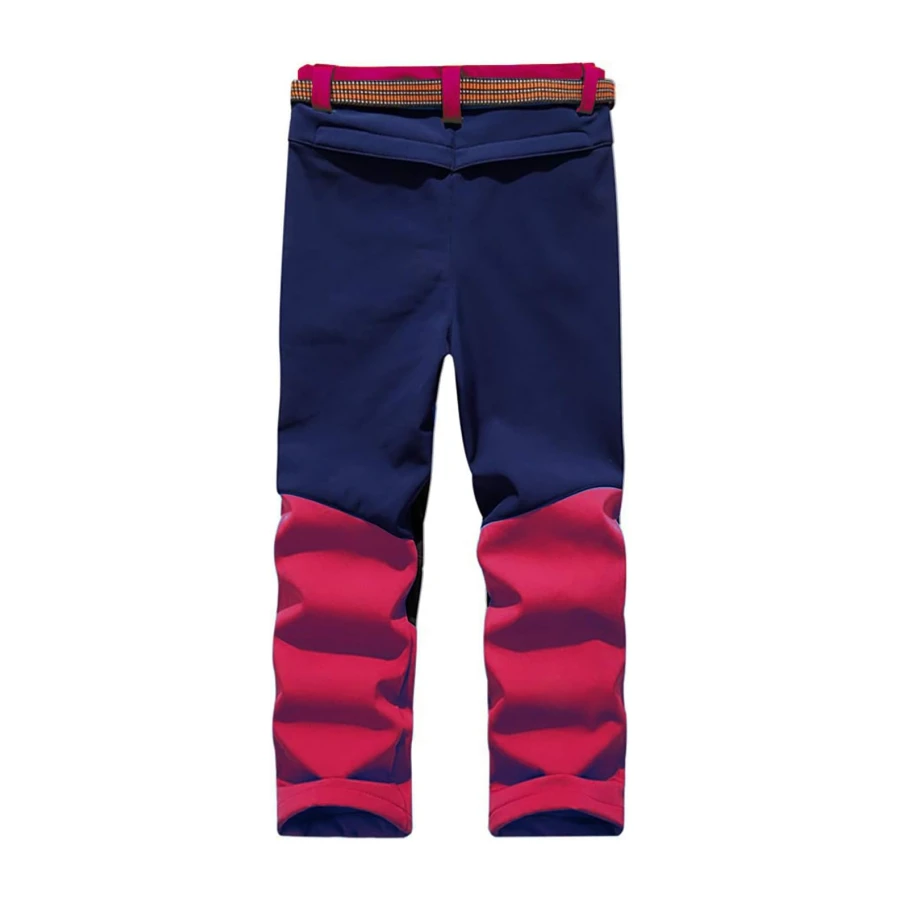 Echinodon Kinder Softshellhose mit Fleecefütterung Hose Wasserabweisend Winddicht Atmungsaktiv Warm Funktionshose Skihose Regenhose Jungen Mädchen Sporthose Wanderhose