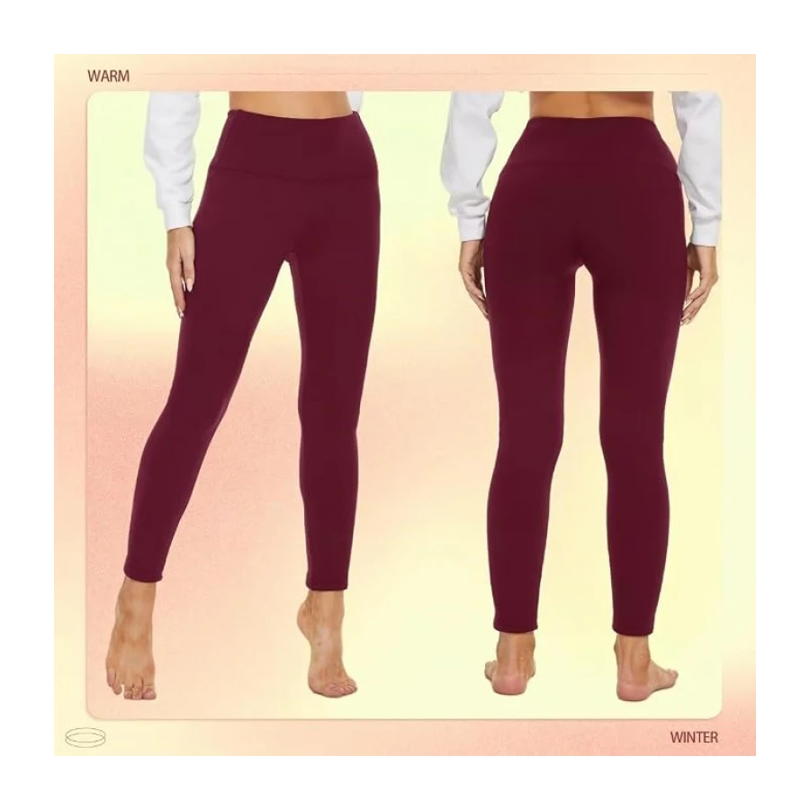 Missluck Thermo Leggings Damen Gefüttert Thermoleggings Verdickte Plüsch