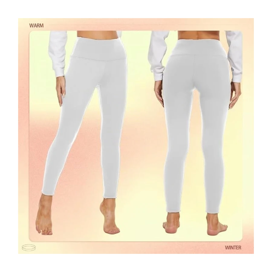 Missluck Thermo Leggings Damen Gefüttert Thermoleggings Verdickte Plüsch