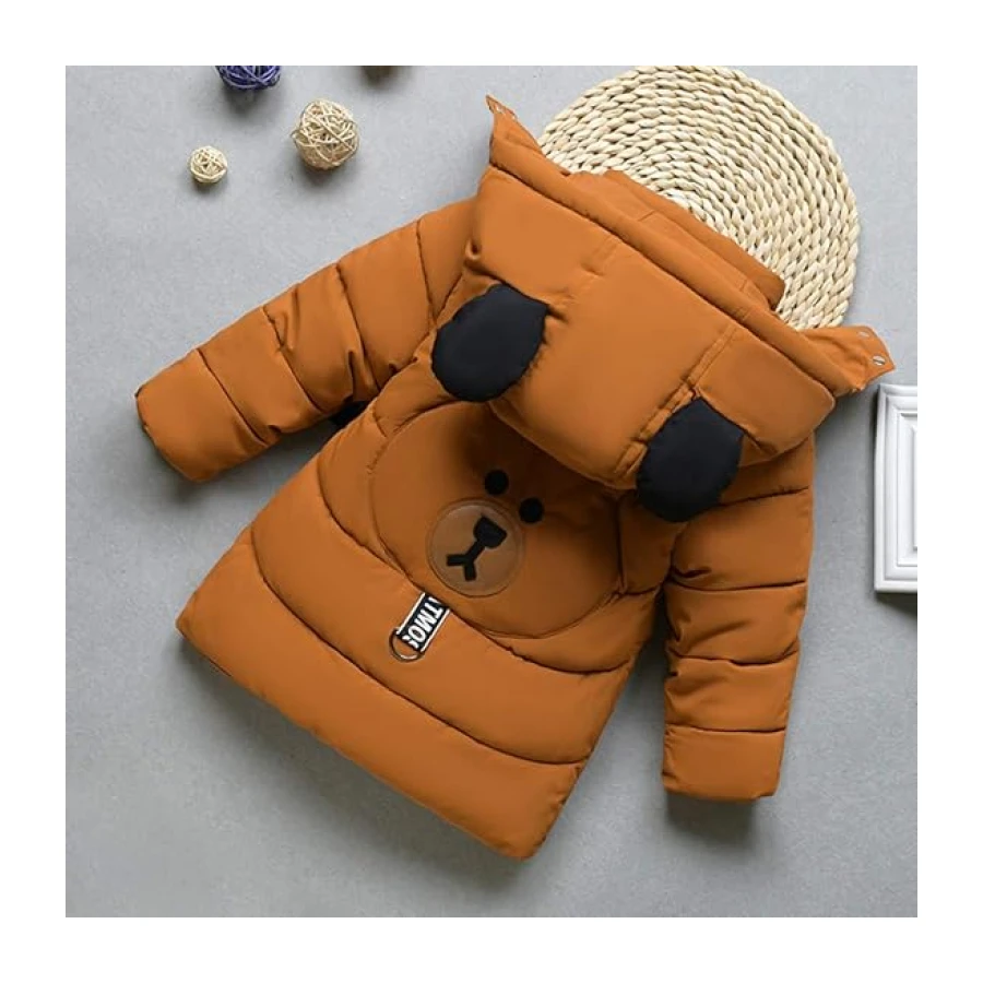 Jungen Winterjacke mit Abnehmbarer Kapuze Kinder Verdickte Outdoor Jacke Mädchen Wintermantel Daunenmantel Daunenjacke