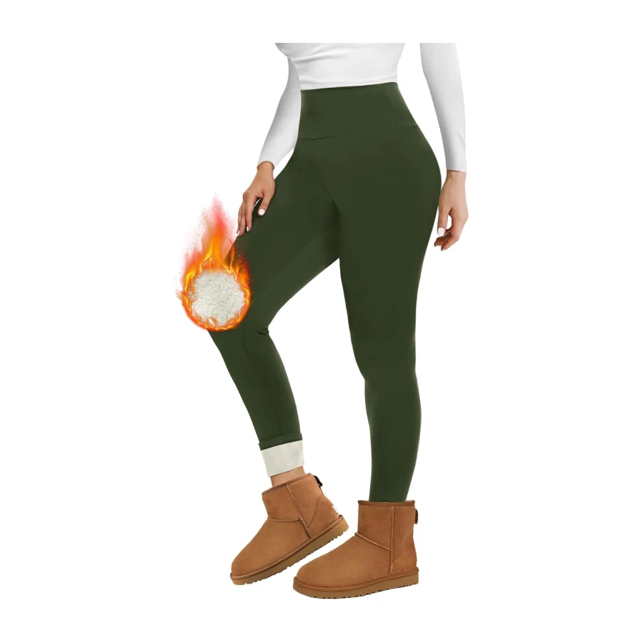 Missluck Thermo Leggings Damen Gefüttert Thermoleggings Verdickte Plüsch