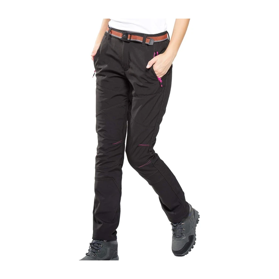 FLYGAGA Damen Outdoorhose Softshellhose Wanderhose Gefüttert Fleece Warm Wasserdicht Winddicht Thermohose Winterhose Skihose Snowboardhose Trekkinghose Funktionshose Herbst Winter