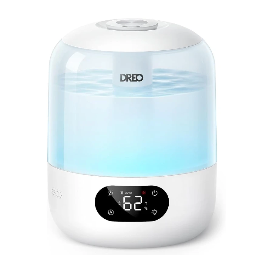 DREO Luftbefeuchters für Schlafzimmer, kühler Nebel Luftbefeuchter für Haus und großen Raum, leiser Luftbefeuchter für Baby, Nachtlicht, ätherisches Diffusor, schnelle Ultraschall Luftbefeuchters