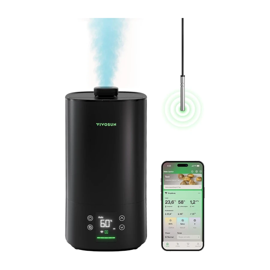 VIVOSUN Pflanzen Luftbefeuchter 5L Smart Humidifier mit VPD Steuerung
