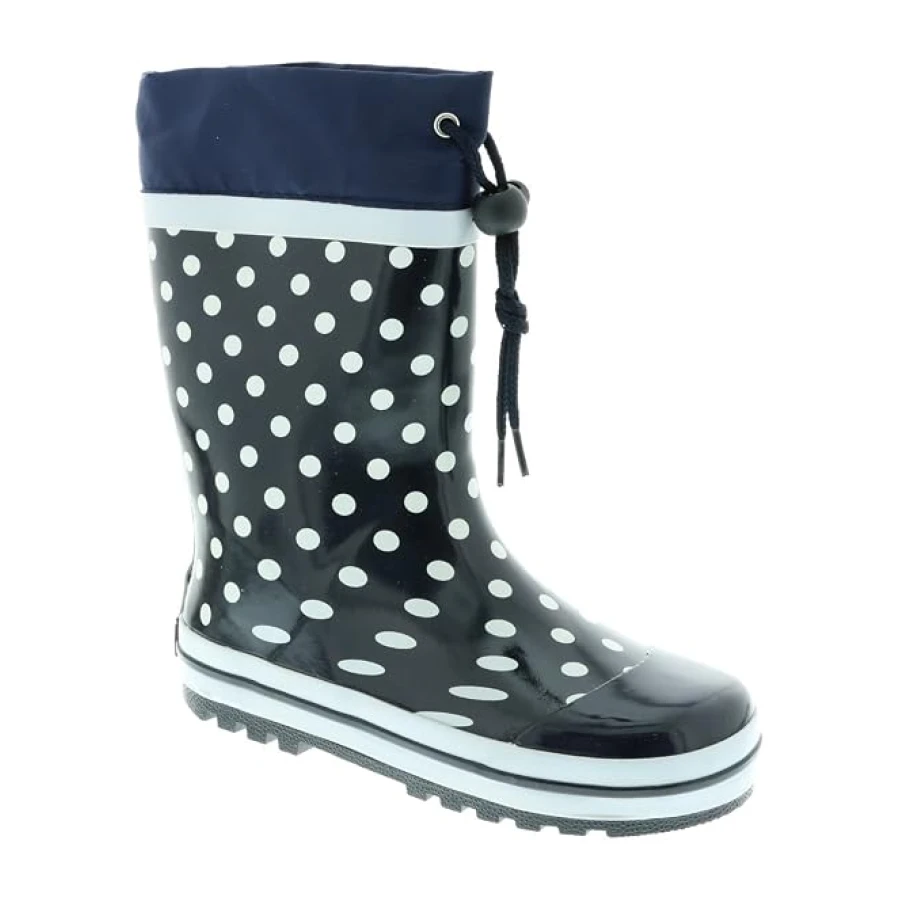 Playshoes Kinder Gummistiefel aus Naturkautschuk, trendige Unisex Regenstiefel mit Reflektoren