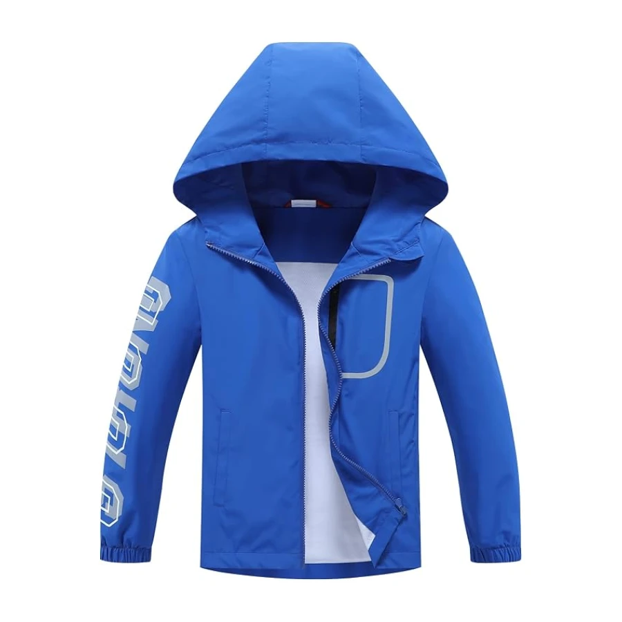 Kinder Regenjacke Wassersäule Jungen Mädchen Übergangsjacke Funktionsjacke mit Kapuze