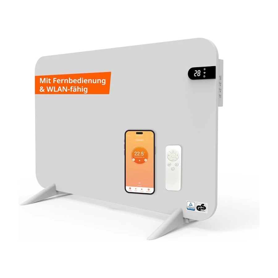 Könighaus Smart Dual-Infrarotheizung V2 450 W - Weiß