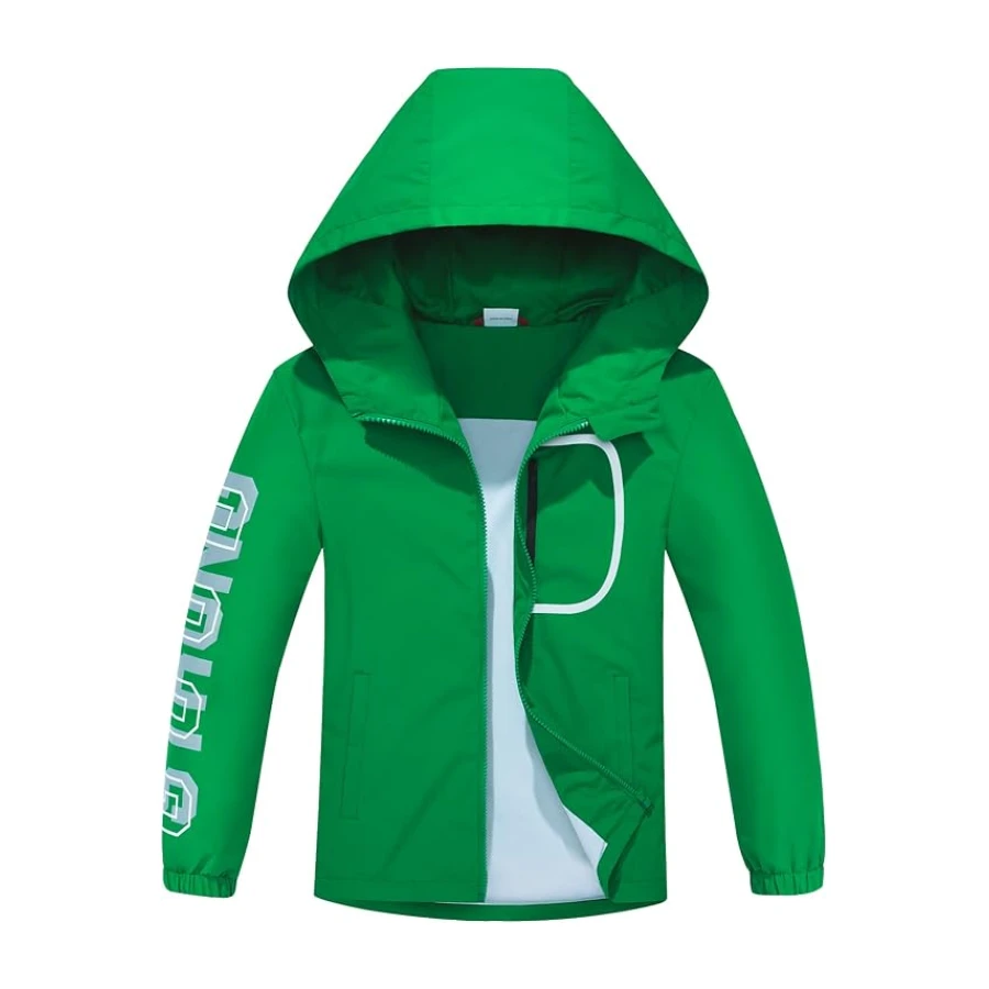 Kinder Regenjacke Wassersäule Jungen Mädchen Übergangsjacke Funktionsjacke mit Kapuze