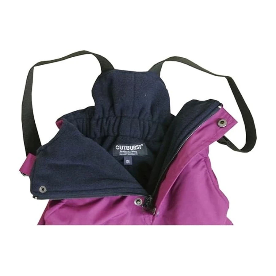 Outburst - Kids Mädchen Skihose Schneehose Wasserdicht 10.000 mm Wassersäule, brombeer