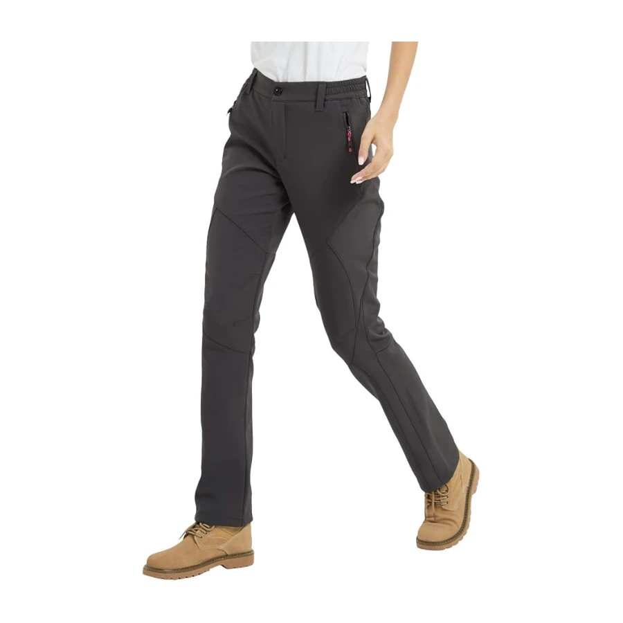FLYGAGA Damen Outdoorhose Softshellhose Wanderhose Gefüttert Fleece Warm Wasserdicht Winddicht Thermohose Winterhose Skihose Snowboardhose Trekkinghose Funktionshose Herbst Winter