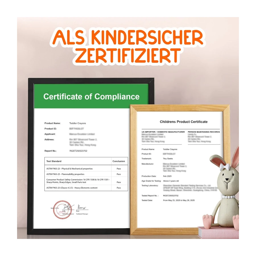 Twistable Crayons 12 Stück Wachsmalstifte für Kleinkinder Waschbar
