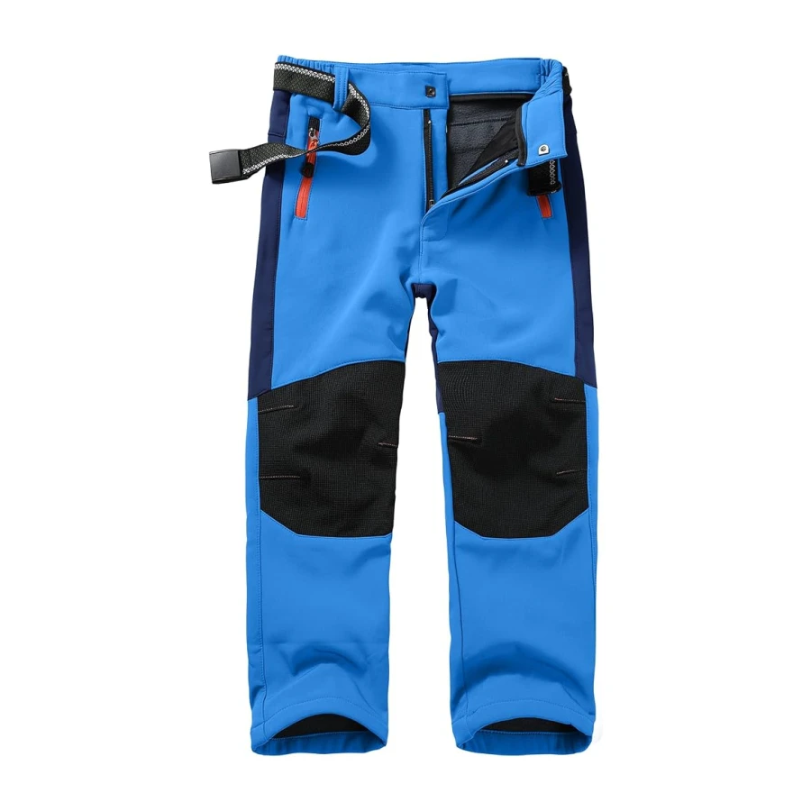 yeyity Kinder Softshellhose Skihose Cargohose Wasserdicht Thermohose