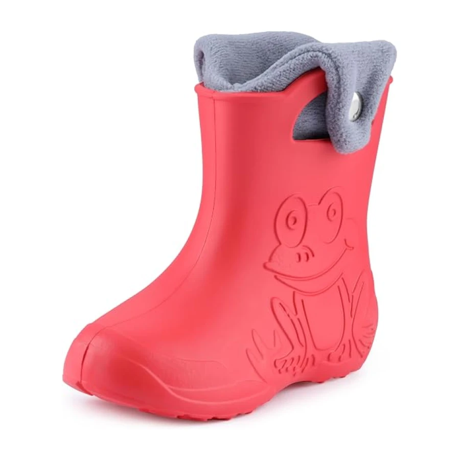 Ladeheid Eva Kinder Jungen Mädchen Gummistiefel Regenschuhe gefüttert Regenstiefel Gummischuhe LA-CA-04
