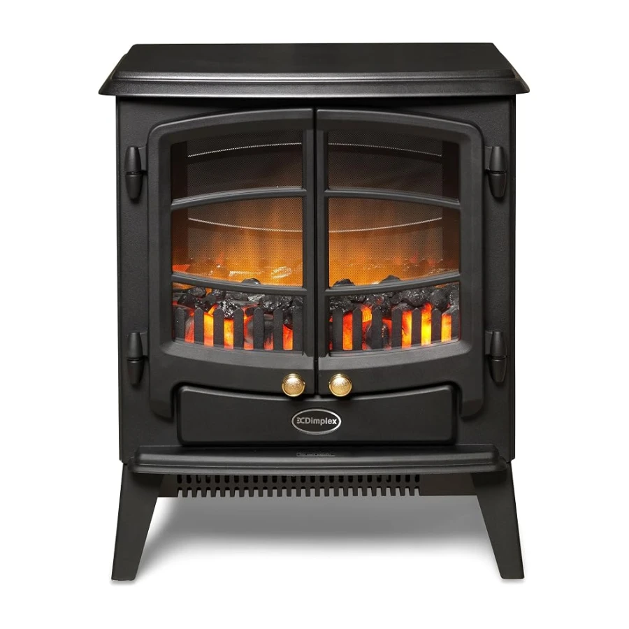 Dimplex Elektrokamin Optiflame Tango - Freistehender Elektrischer Kamin mit Kohlebett - LED-Flammeneffekt - Einstellbarer Heizung - Thermostat und Fernbedienung