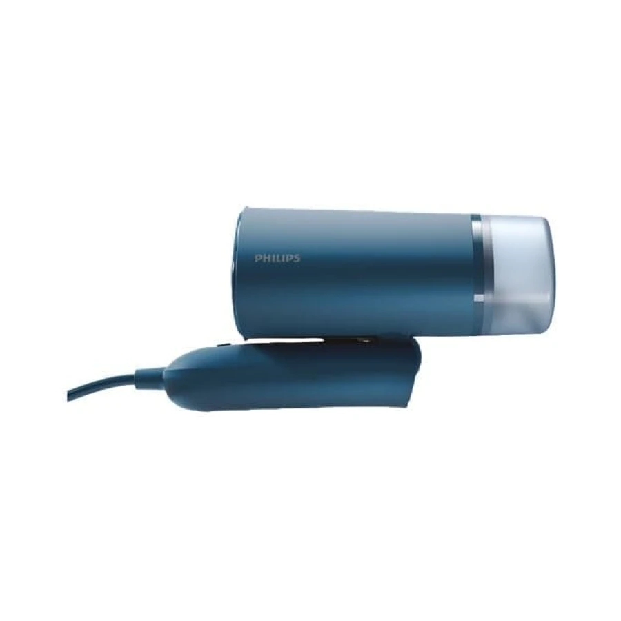 Philips Serie 3000 Plancha vertical - Vaporizador - 1000 W, 20 g/min de vapor, Depósito de agua de 100 ml extraíble, Placa de plástico, Diseño compacto y plegable ideal para viajar, Azul (STH3000/20)