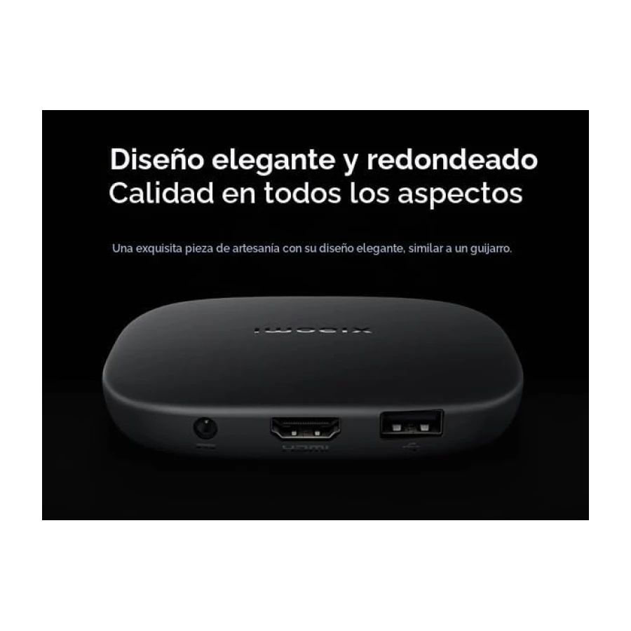 Xiaomi TV Box S (3nd Gen), 4K Ultra HD Streaming Media Player, 2GB RAM, 32GB Memoria Smart TV Box, Soporta Google TV, Dolby Vision, HDR10+, Dolby Atmos, DTS-X, Wireless Projection, WiFi 6, Negro
