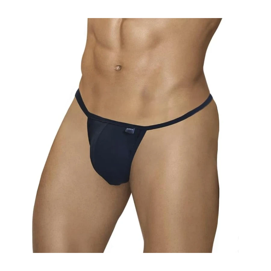 ARIUS Tanga Hilo Hombre Sexy Negro - Tanga Hilo Algodon Hombre - Tanga Caballero - Tanga Masculino - Tanga Hilo Hombres Sensual - String Hombre - g-String Caballero