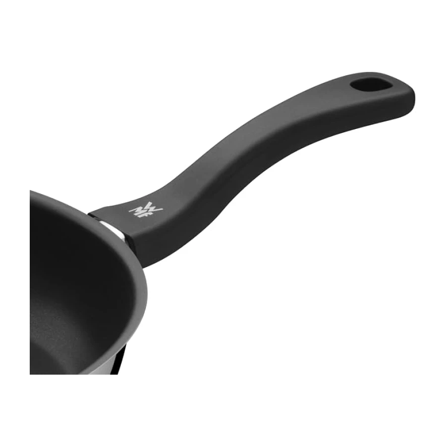WMF Devil - Juego de 3 Sartenes Antiadherentes 20-24-28 cm, Sartén de Acero Inoxidable y Revestimiento Antiadherente para Todo Tipo de Cocinas Incluido Inducción, Color Negro