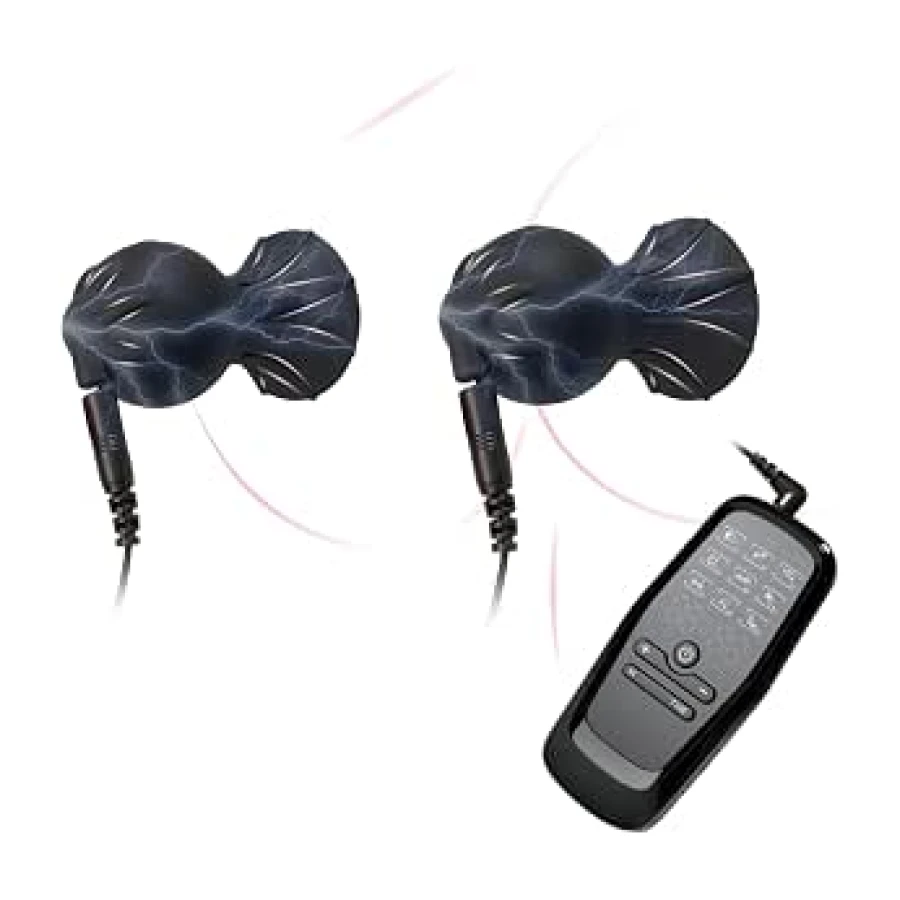 Electroestimulación Pezón Succionadores 90 Intensidades y 9 modos Sexuales | Estimulador de Pezones y Clítoris para Mujeres SM Estimulación de Senos Ventosas de Pezones Masajeador Silicona
