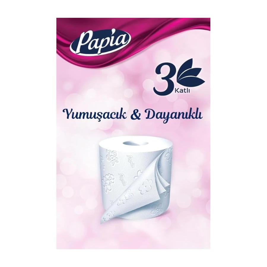 Papia 3 Katlı 32'lı Tuvalet Kağıdı (1 x 32 Rulo)