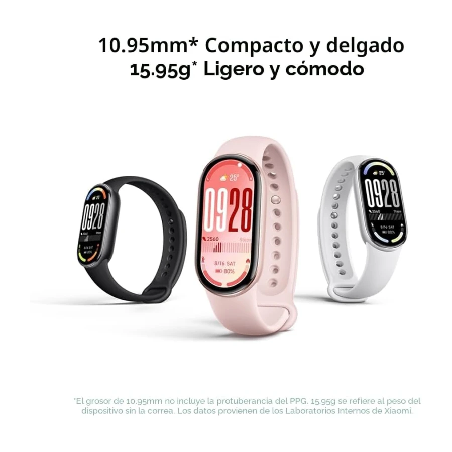 Xiaomi Smartband 10, Pantalla AMOLED de 1,72”, Carga rápida, 150+ Modos Deportivos, Monitorización de Salud y sueño, HyperOS 2.0, Impermeable 5ATM, Brújula