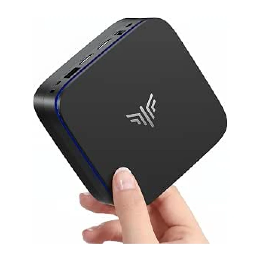 NiPoGi AK1PLUS Mini PC,Ιntel N5030,WIN-11 Pro,12GB RAM,256GB SSD | (hasta 3,1GHz),Mini Ordenadores para Escuela/Negocios/Hogar, WiFi 5,BT,LAN,HDMI Pantalla Doble 4K, 6W para un Ahorro Total