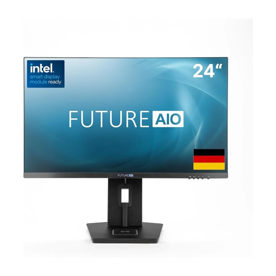 Future AIO PC All-in-One 24 Pulgadas Intel i3-16GB RAM, SSD 256GB | Marca alemana | 4 años de garantía - Ajustable en altura e inclinable-Módulo PC insertable-Win 11 Pro-HDMI-2x DP USB 3.2