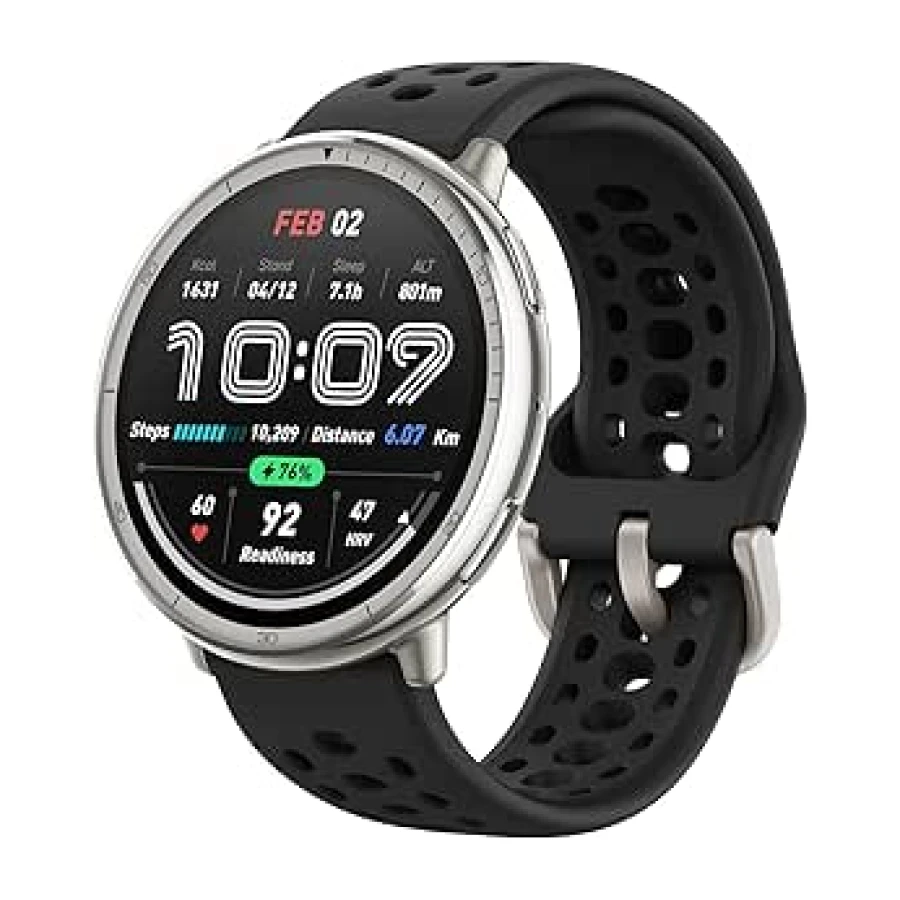 Amazfit Active 2 Smart Watch 44mm, AI, Control por Voz, GPS & Mapas sin Coste, Batería de 10 Días, 160+ Modos Deportivos, Resistente al Agua 5 ATM, Compatible con Android & iPhone, Negro