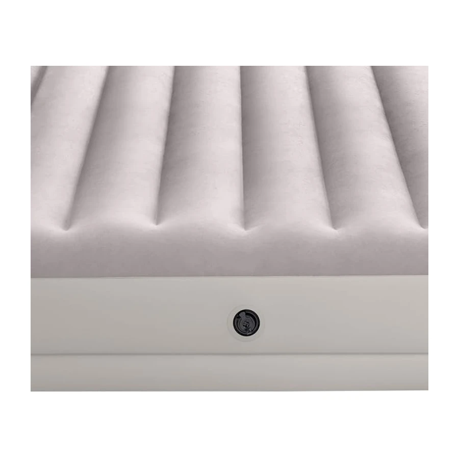 Intex, Colchón Hinchable Doble, Prestige Mid-Rise, 152x203 cm, Fiber-Tech, Cómodo y Estable, Superficie Suave y flocada, Hinchador eléctrico Incluido, Cama Inflable, Colchones inflables (64179)