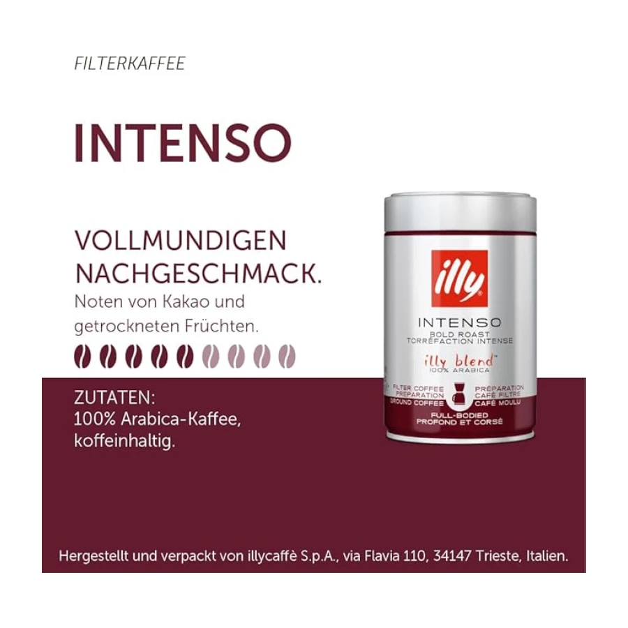 illy Filtre Kahve Koyu Kavrulmuş,250 Gr