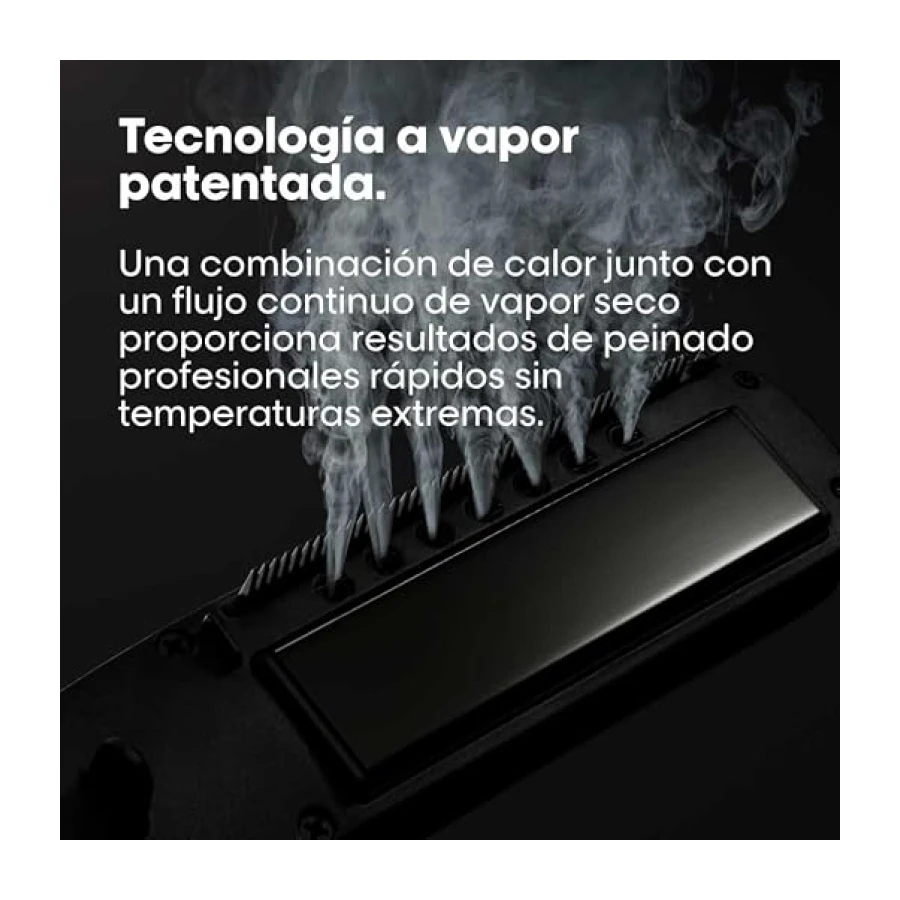 L’Oréal Professionnel, Plancha de Pelo Profesional con Tecnología a Vapor, para un Cabello Liso y Ondas Naturales, Enchufe Europeo, Color Blanco, Steampod