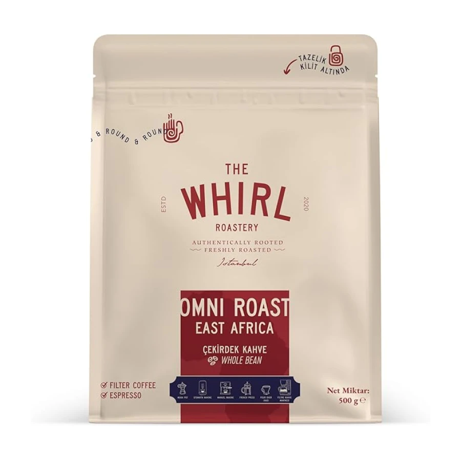 THE WHIRL Omni Roast East Africa Çekirdek 500 g