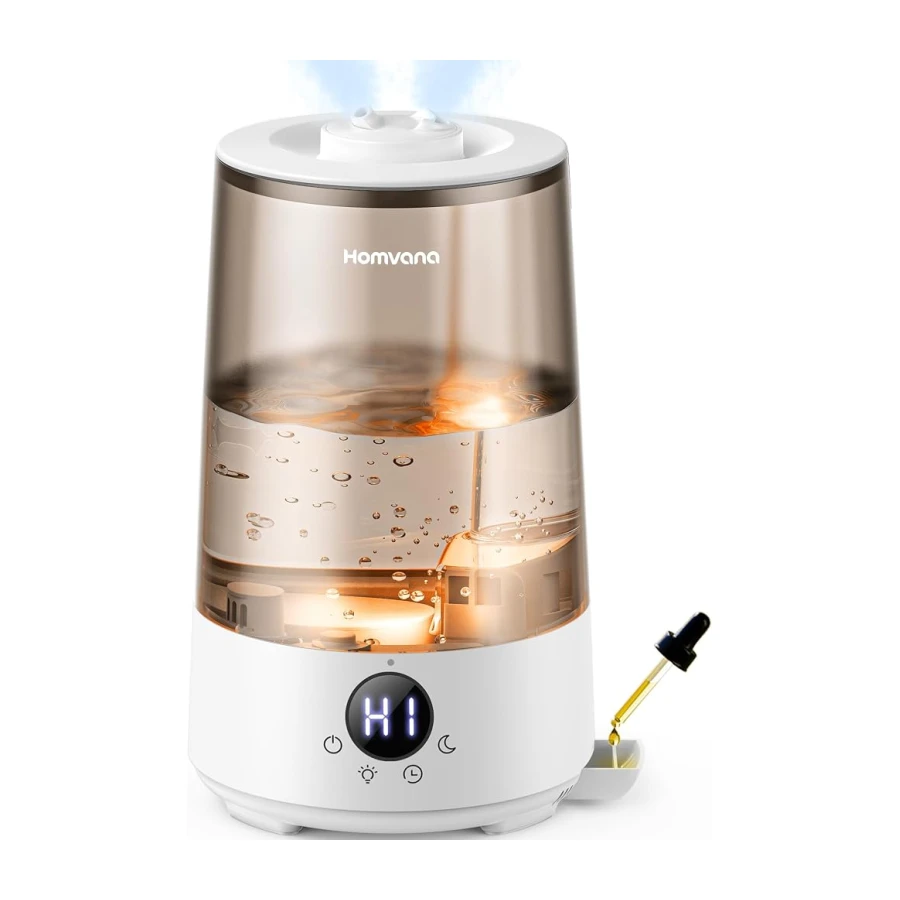 Homvana Humidificador para Bebé, Difusor Aceites Esenciales