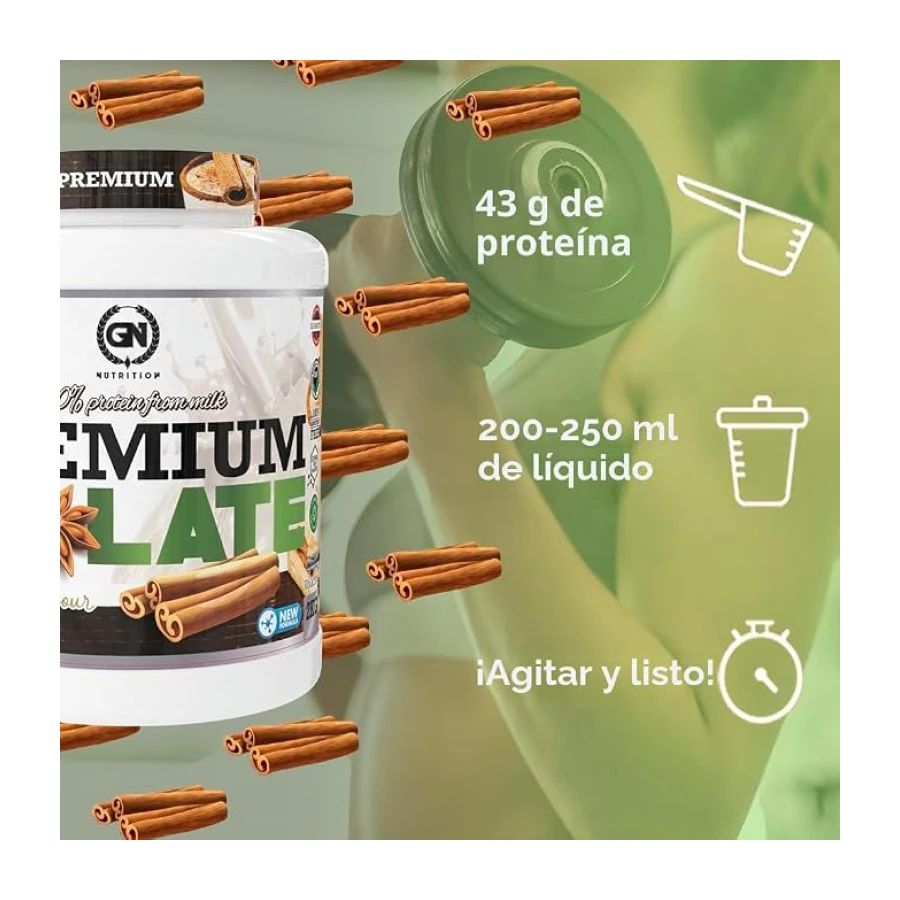 GN Nutrition Premium Isolate 100% 2kg | Sabor PRALINE | Aislado de suero de leche de ISOLAC | Mejora tus entrenamientos | Recuperación Muscular