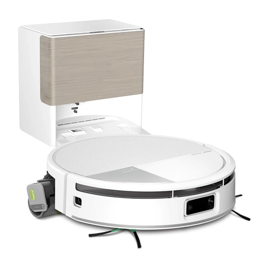 iRobot Roomba MAX 705 Combo con Base AutoWash multifunción y Agua Caliente, Rodillo de fregado PowerSpin Extensible, Cubierta Protectora, cepillos Dobles, fregado y Secado con Calor, LiDAR 3D con IA_B