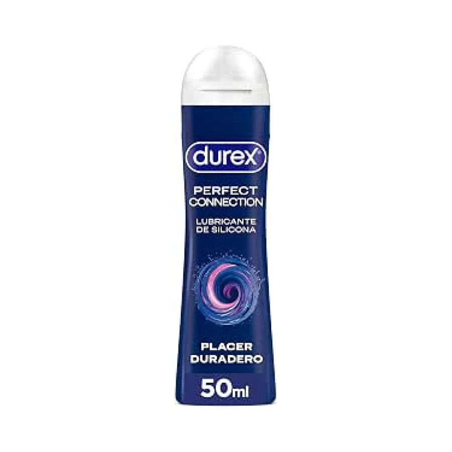 Durex, Perfect Connection Lubricante de Base Silicona, Lubricación Duradera, Adecuado también para Sexo Anal, 50 ml