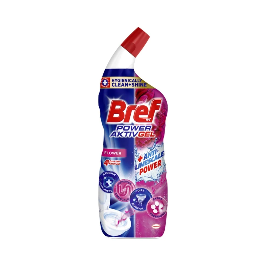 Bref WC Power Aktiv Jel Çiçek Kokulu Tuvalet Temizleyici 1 x 700 ml, Jel Çiçek 700 ml