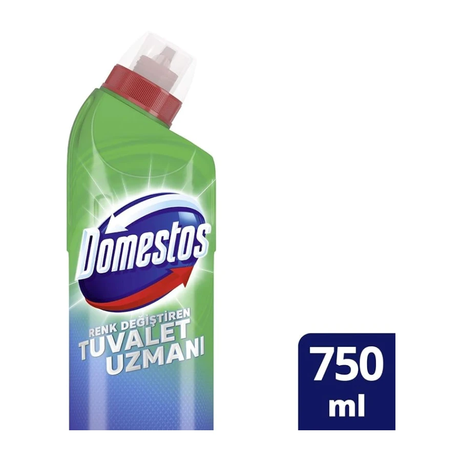 Domestos Tuvalet Temizleyici Renk Değiştiren Tuvalet Uzmanı Kireç Çözücü 750 ml 1 Adet